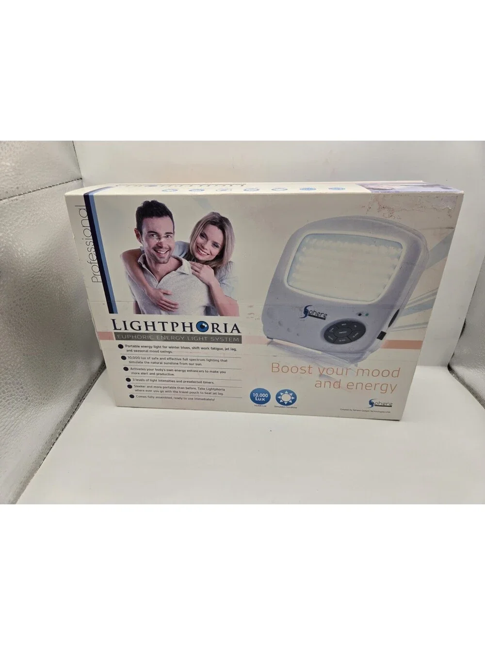 Sphere Gadget Technologies Lightphoria Euphoria Energy Light Lamp White - 10,000